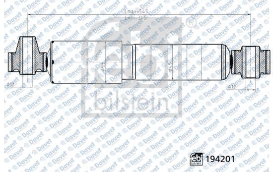 FEBI 1002385 Arka Amortisor Gazli Doblo Cargo 10> - Combo Cargo 12>